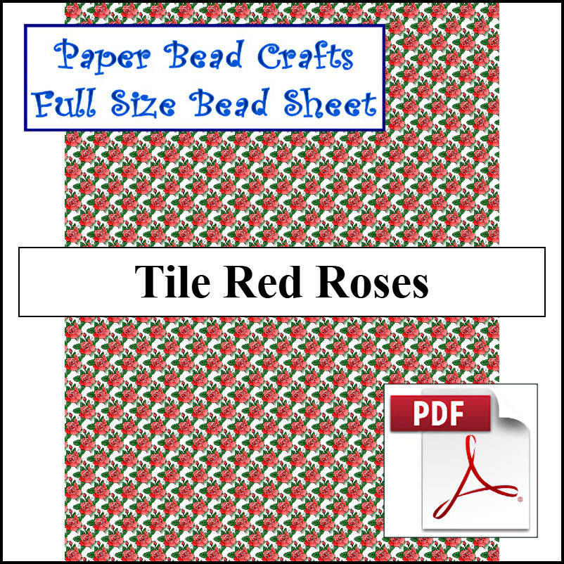 Tile Red Roses