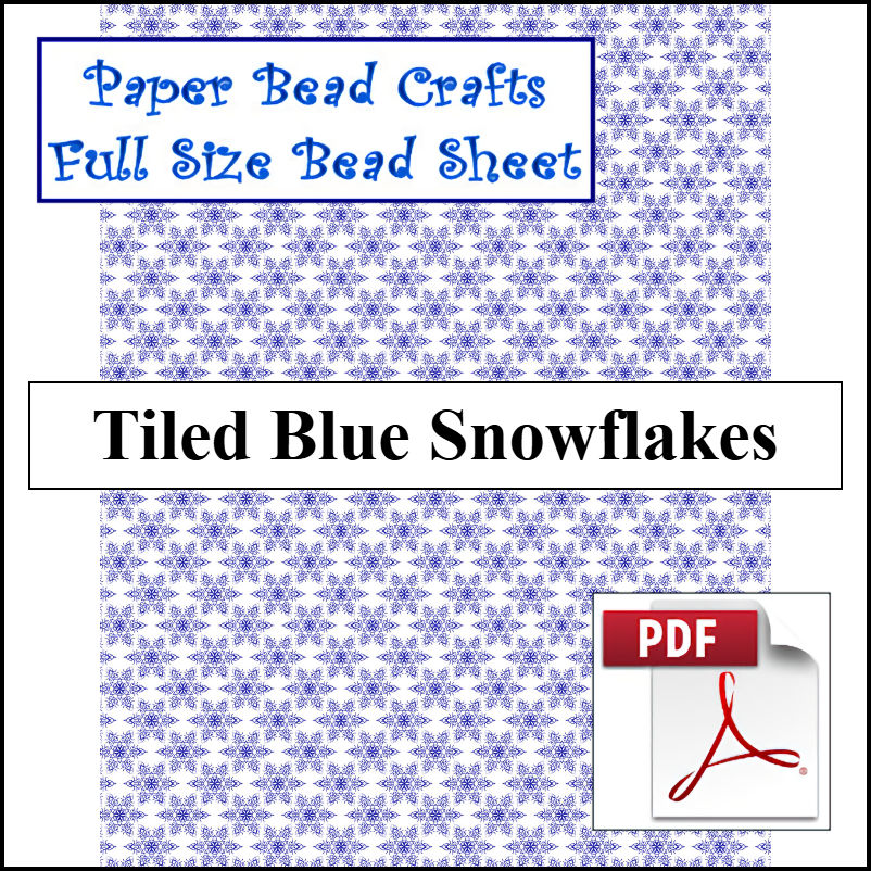 Tiled Blue Snowflakes - A Crochet pattern from jpfun.com