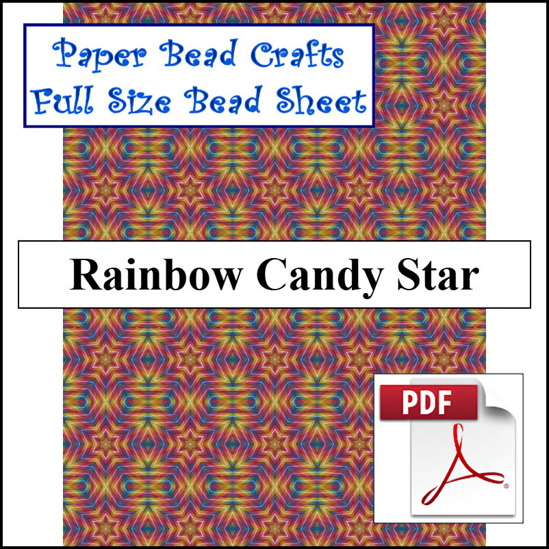 Rainbow Candy Star - A Crochet pattern from jpfun.com