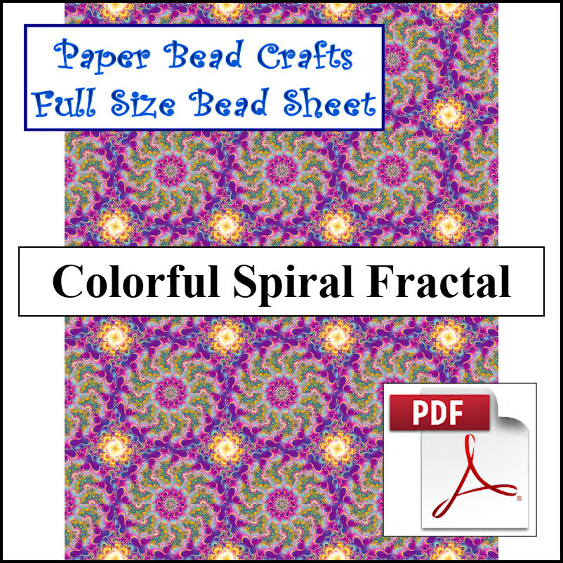 Colorful Spiral Fractal - A Crochet pattern from jpfun.com