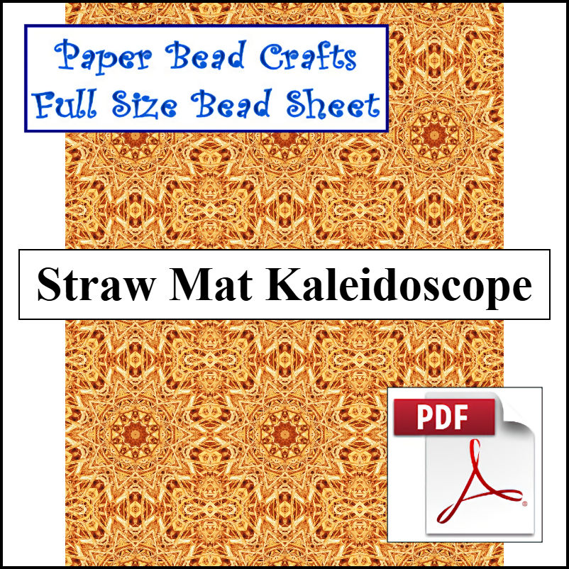 Straw Mat Kaleidoscope