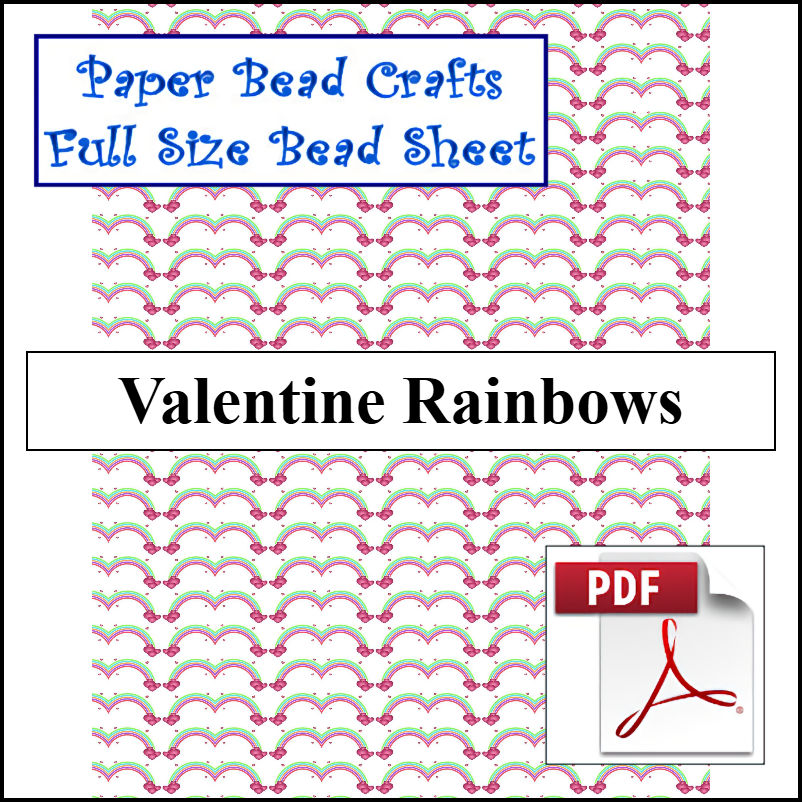 Valentine Rainbows - A Crochet pattern from jpfun.com