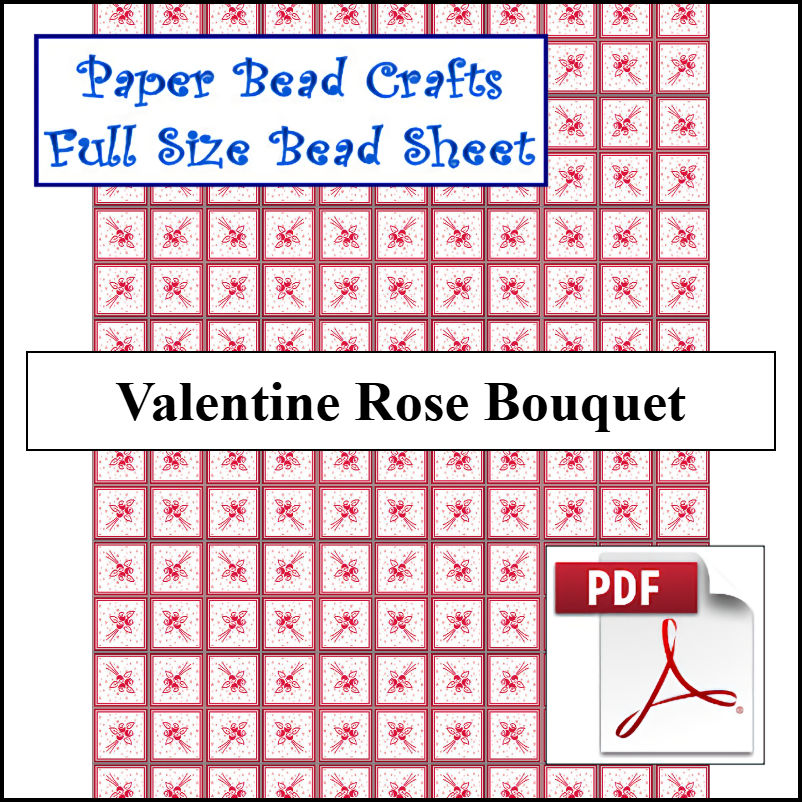 Valentine Rose Bouquet - A Crochet pattern from jpfun.com