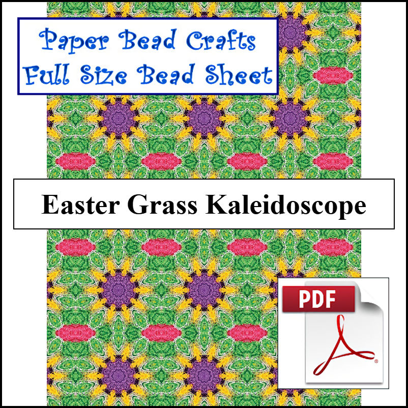 Easter Grass Kaleidoscope - A Crochet pattern from jpfun.com