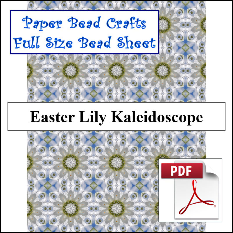 Easter Lily Kaleidoscope - A Crochet pattern from jpfun.com