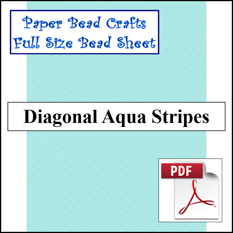 Diagonal Aqua Stripes - A Crochet pattern from jpfun.com