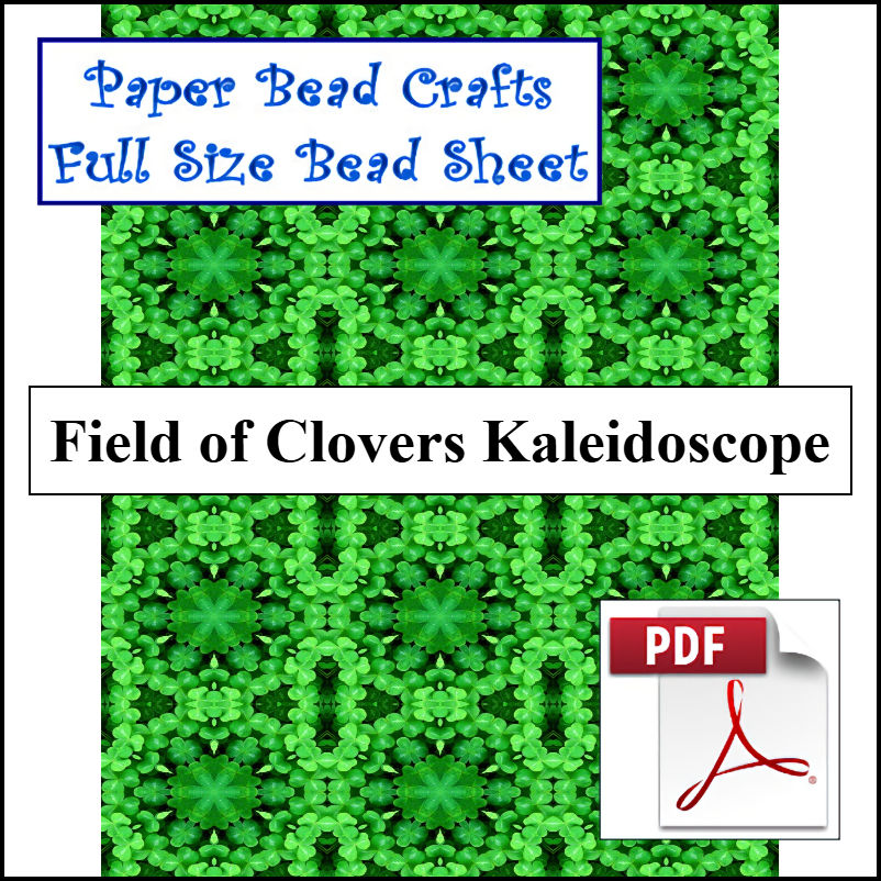 Field of Clovers Kaleidoscope - A Crochet pattern from jpfun.com