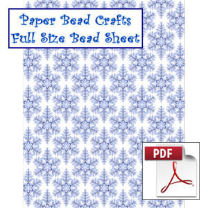 Tiled Icy Blue Snowflake