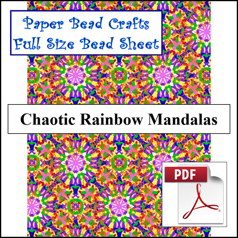 Chaotic Rainbow Mandalas - A Crochet pattern from jpfun.com