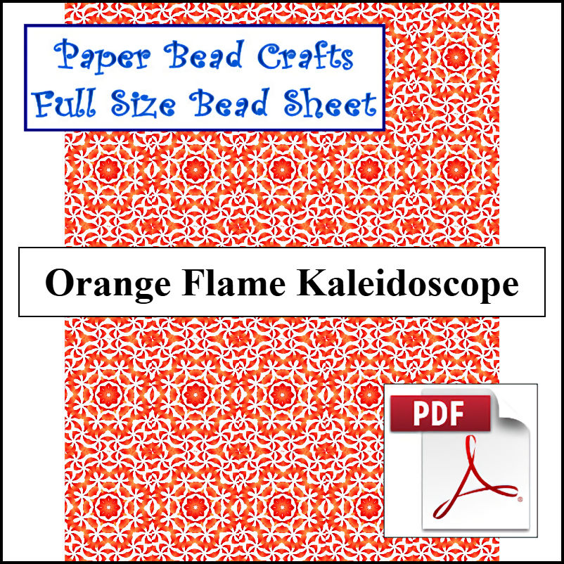 Orange Flame Kaleidoscope