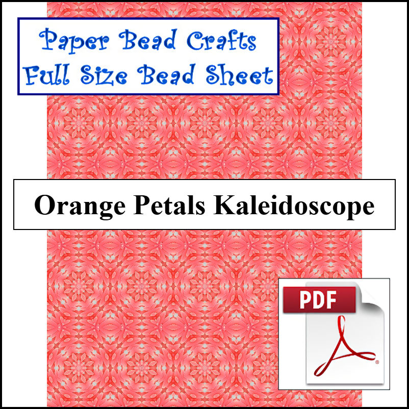 Orange Petals Kaleidoscope - A Crochet pattern from jpfun.com