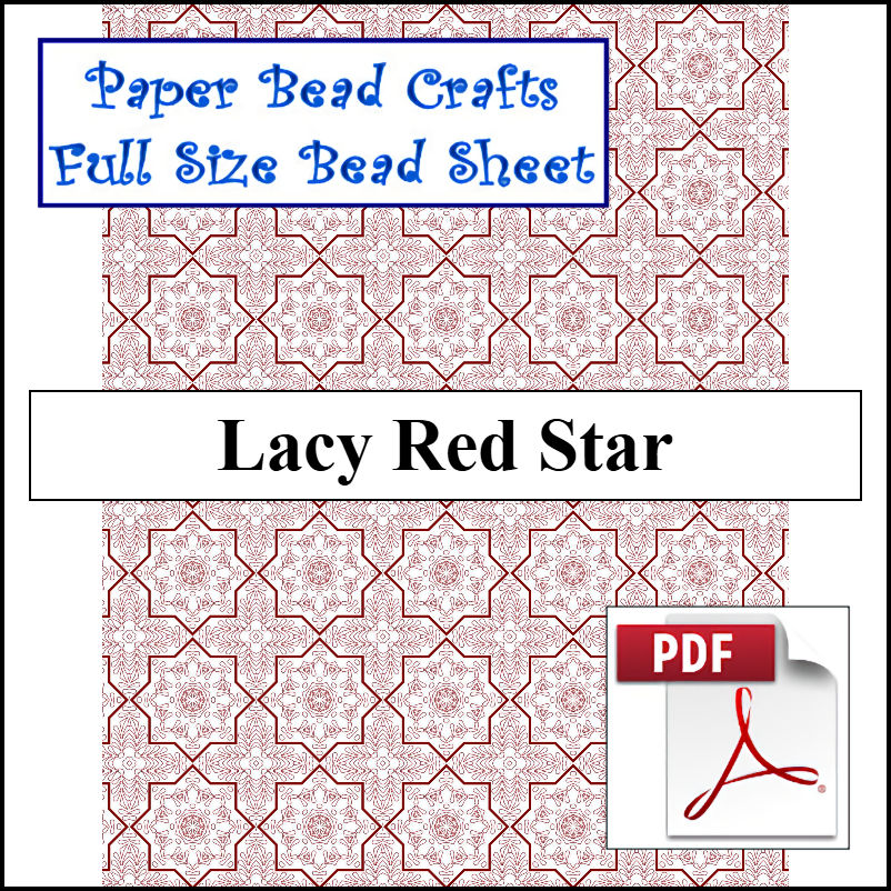 Lacy Red Star - A Crochet pattern from jpfun.com