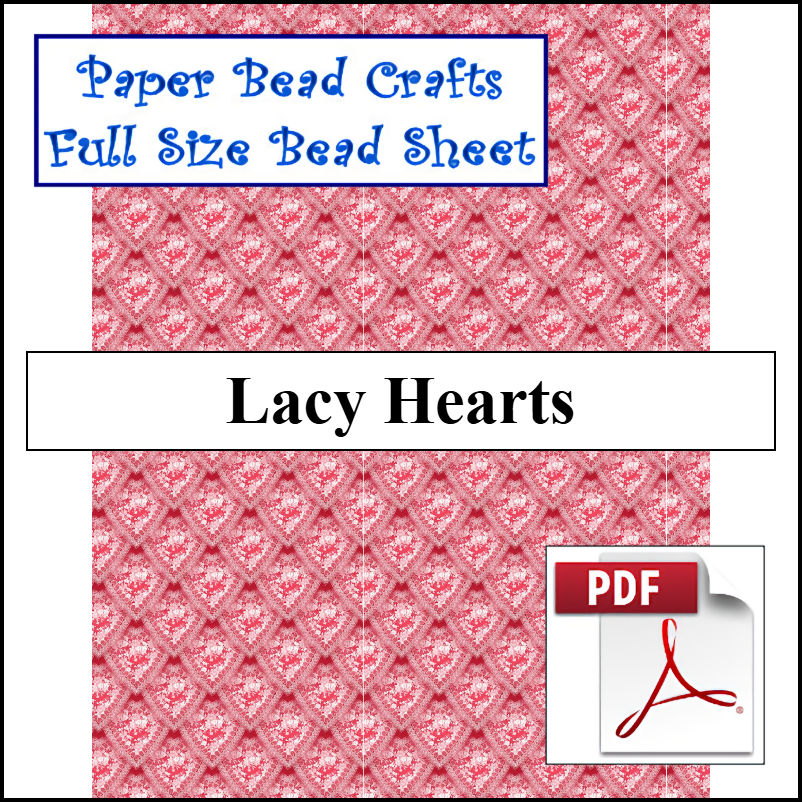 Lacy Hearts Bead Sheet