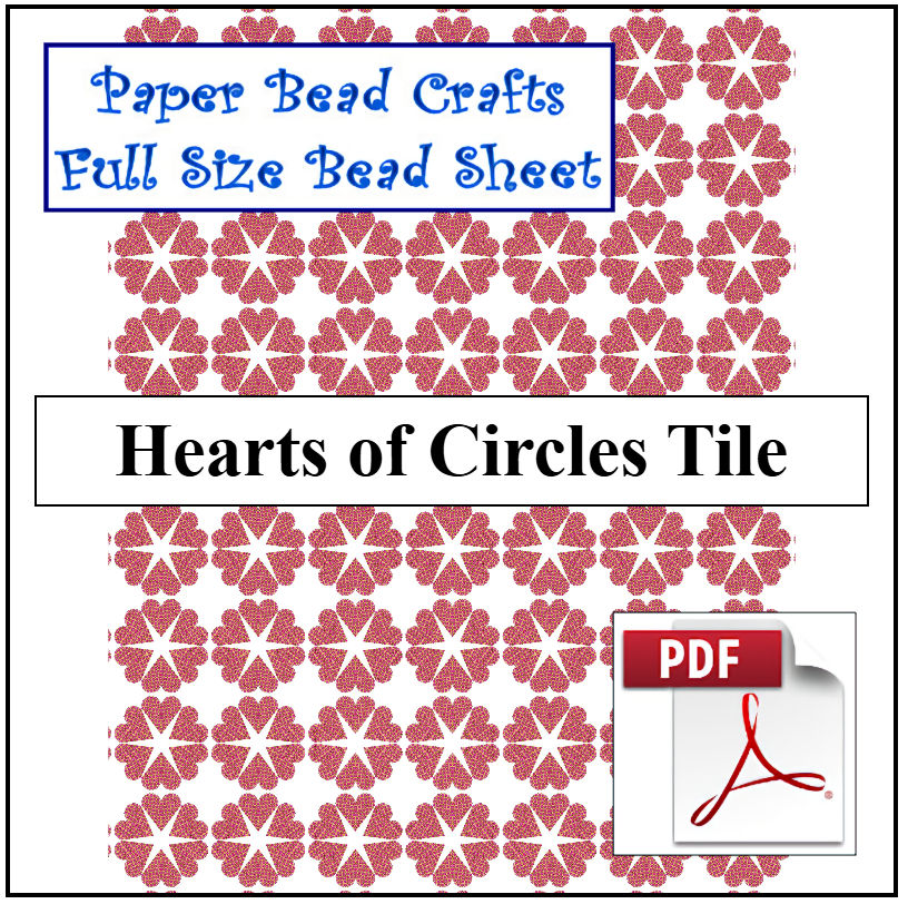 Hearts of Circles Tile - A Crochet pattern from jpfun.com