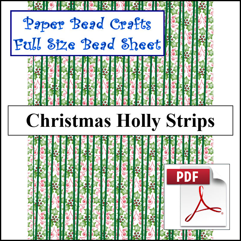 Christmas Holly Strips