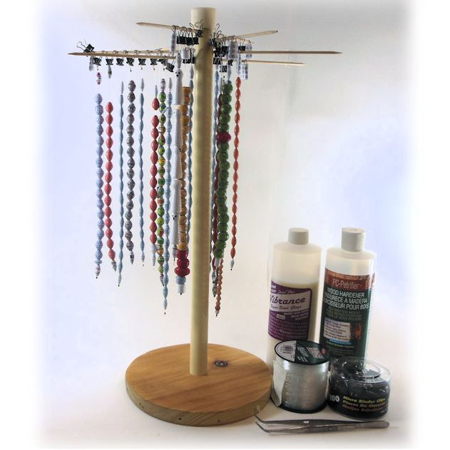 Carousel Paper Bead Drying Rack