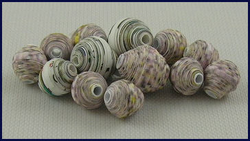 Finished Roundish Beads before Glazing Finished Roundish Beads before Glazing