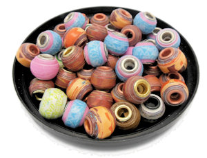 Pandora Style Paper Beads