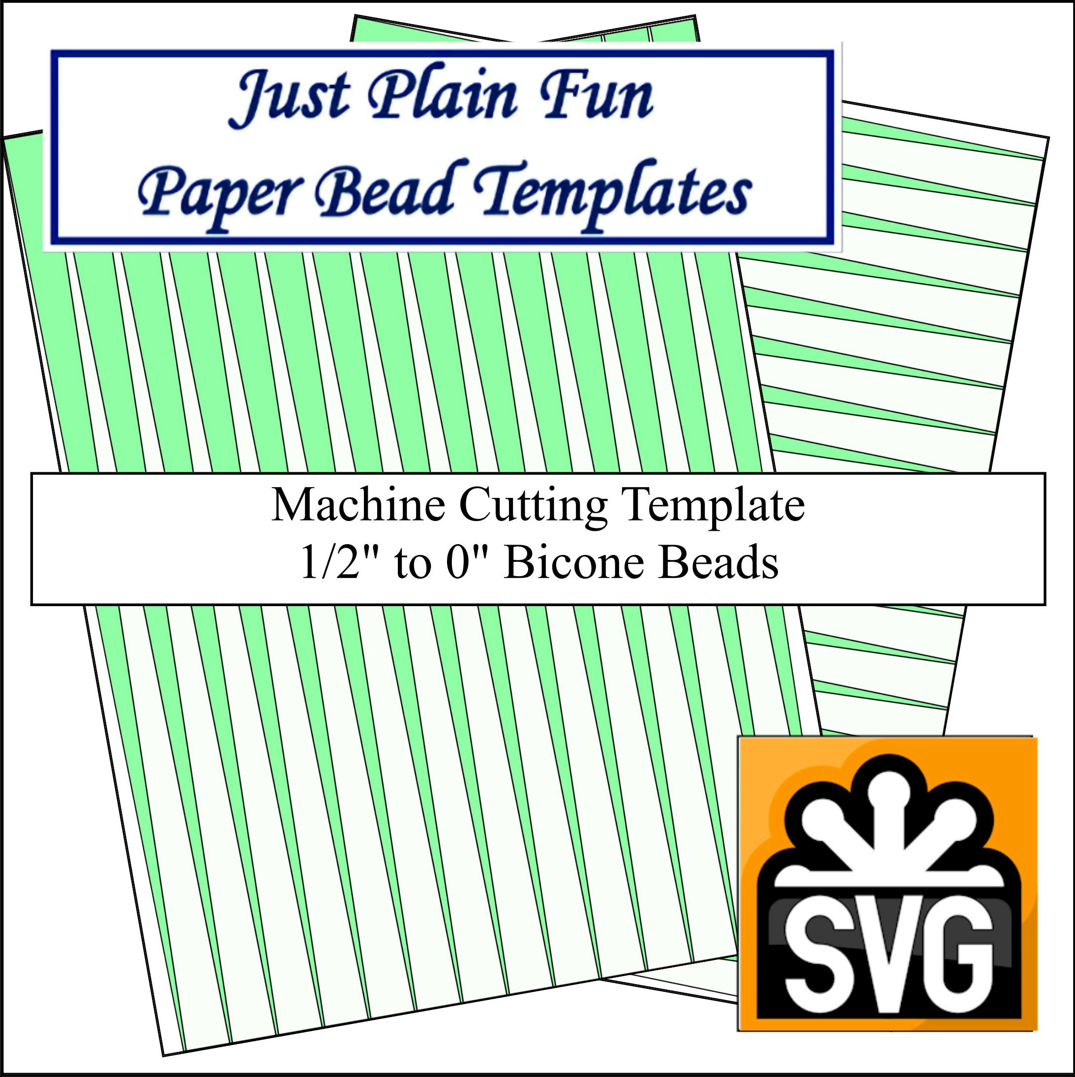 Paper Bead Templates, 1/2in to 0in Strips Paper Bead Templates, 1/2in to 0in Strips