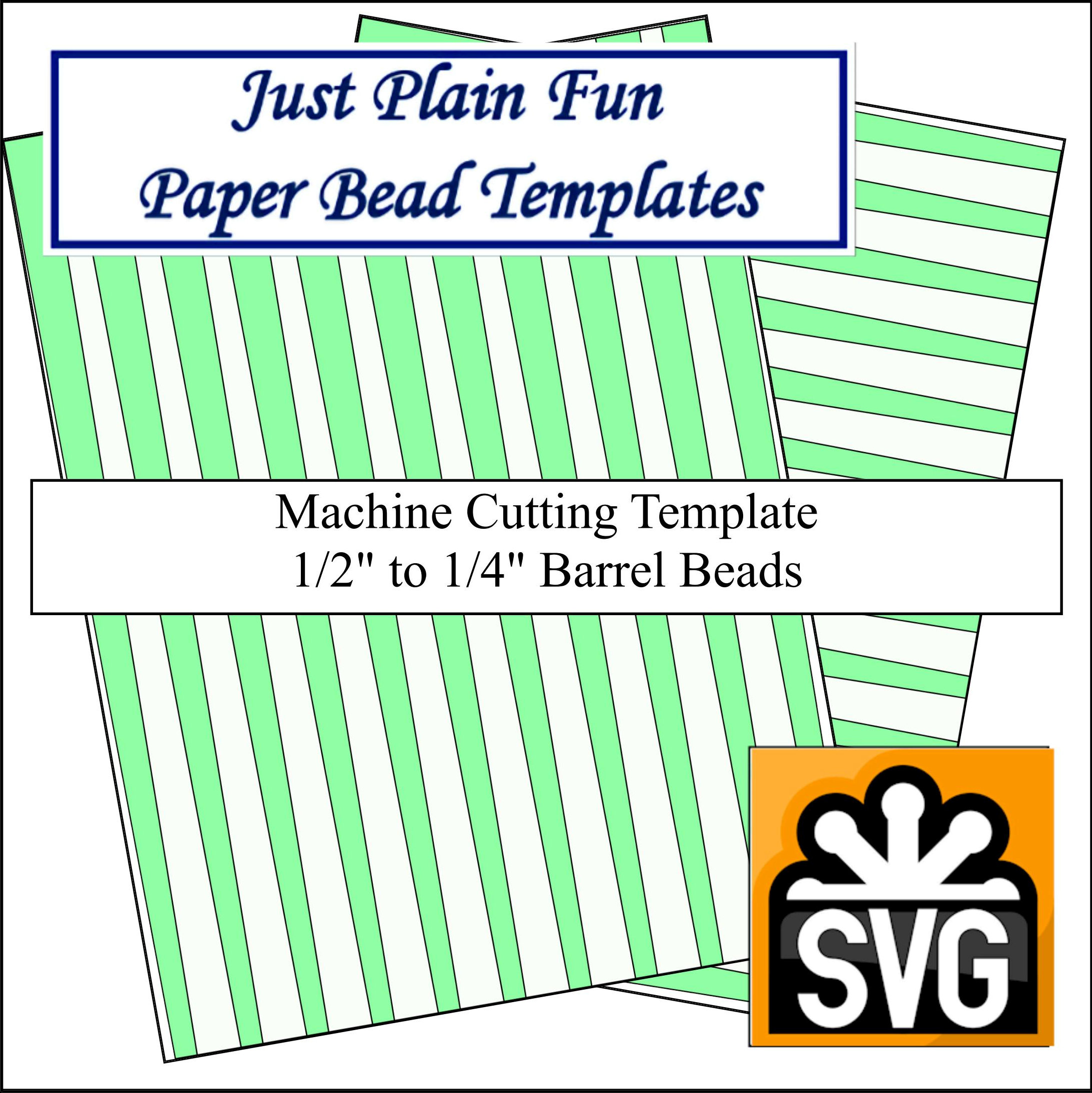 Paper Bead Templates, 1/2in to 1/4in Strips Paper Bead Templates, 1/2in to 1/4in Strips