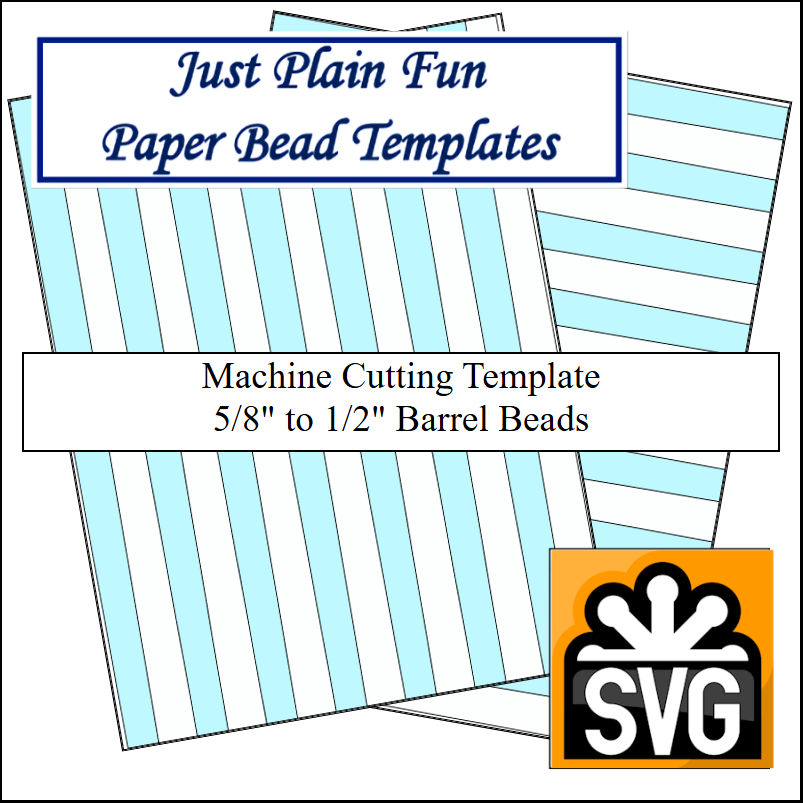 Paper Bead Templates, 5/8in to 1/2in Strips Paper Bead Templates, 5/8in to 1/2in Strips