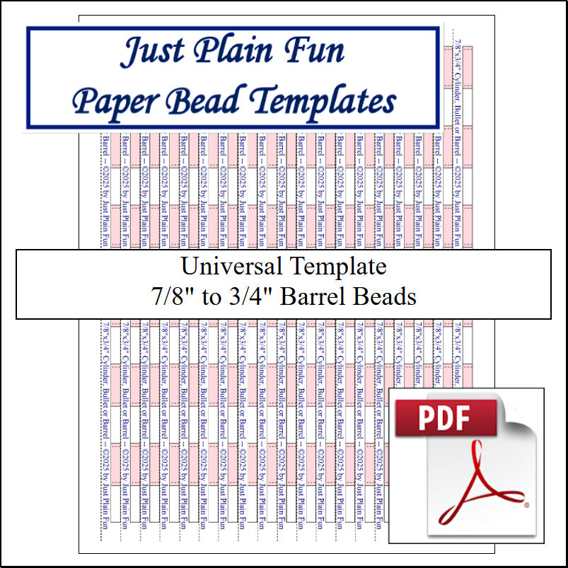 Templates 7/8in to 3/4in Strips