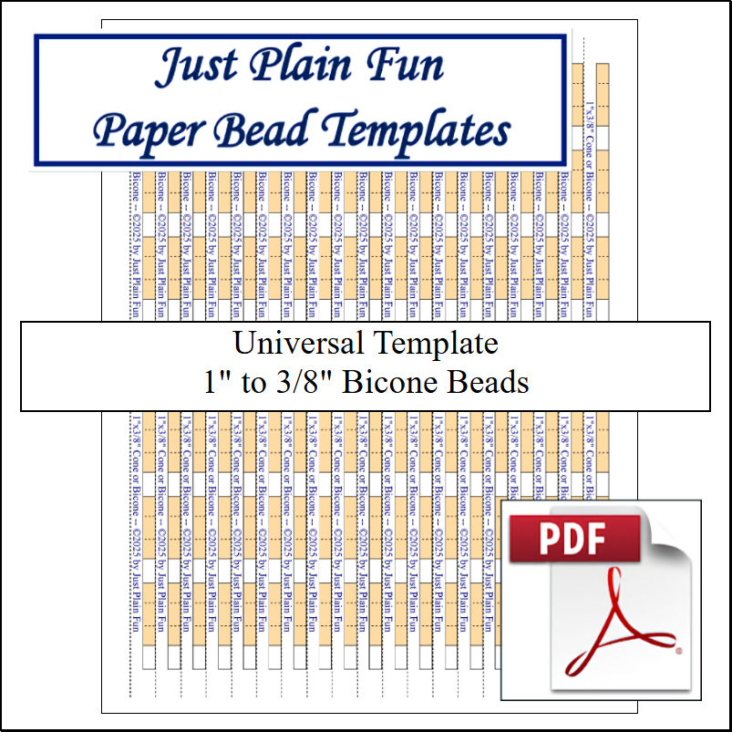 Templates 1in to 3/8in Strips