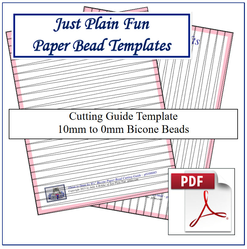 Templates 10mm to 0mm Strips