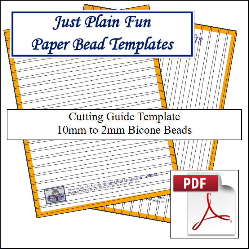 Templates 10mm to 2mm Strips