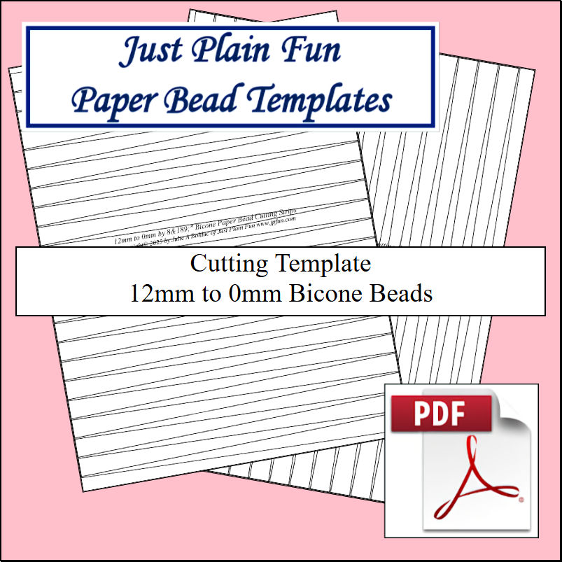 Templates 12mm to 0mm Strips