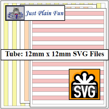 Paper Bead Cutting Machine Templates, 12mm x 12mm strips