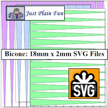 Paper Bead Cutting Machine Templates, 18mm x 2mm strips