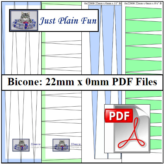 Paper Bead Templates, 22mm x 0mm strips