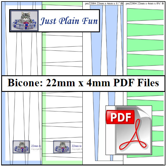 22mm x 4mm Paper Bead Templates