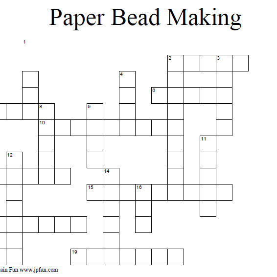 Paper Bead Making