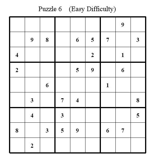 Sudoku Puzzle 6
