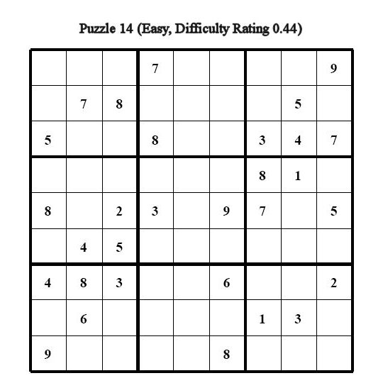 Sudoku Puzzle 14