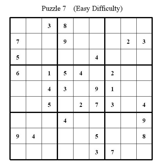 Sudoku Puzzle 7