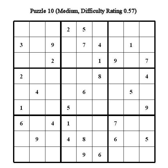 Sudoku Puzzle 10
