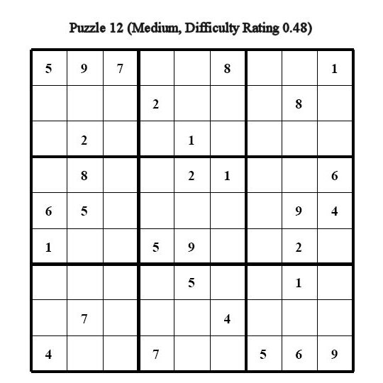 Sudoku Puzzle 12