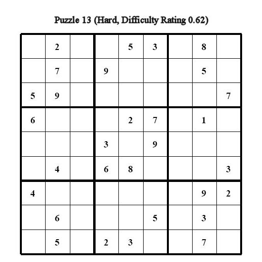 Sudoku Puzzle 13