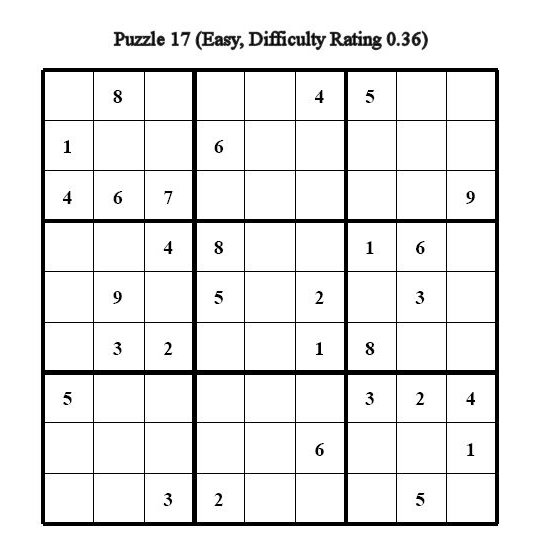 Sudoku Puzzle 17