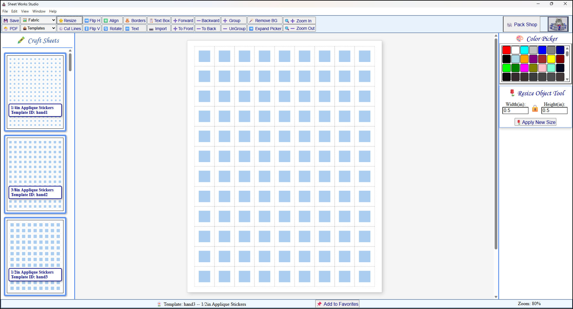 This is a box template while decorating.