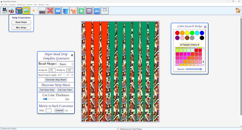 Automatic Bead Strip Template Generator!