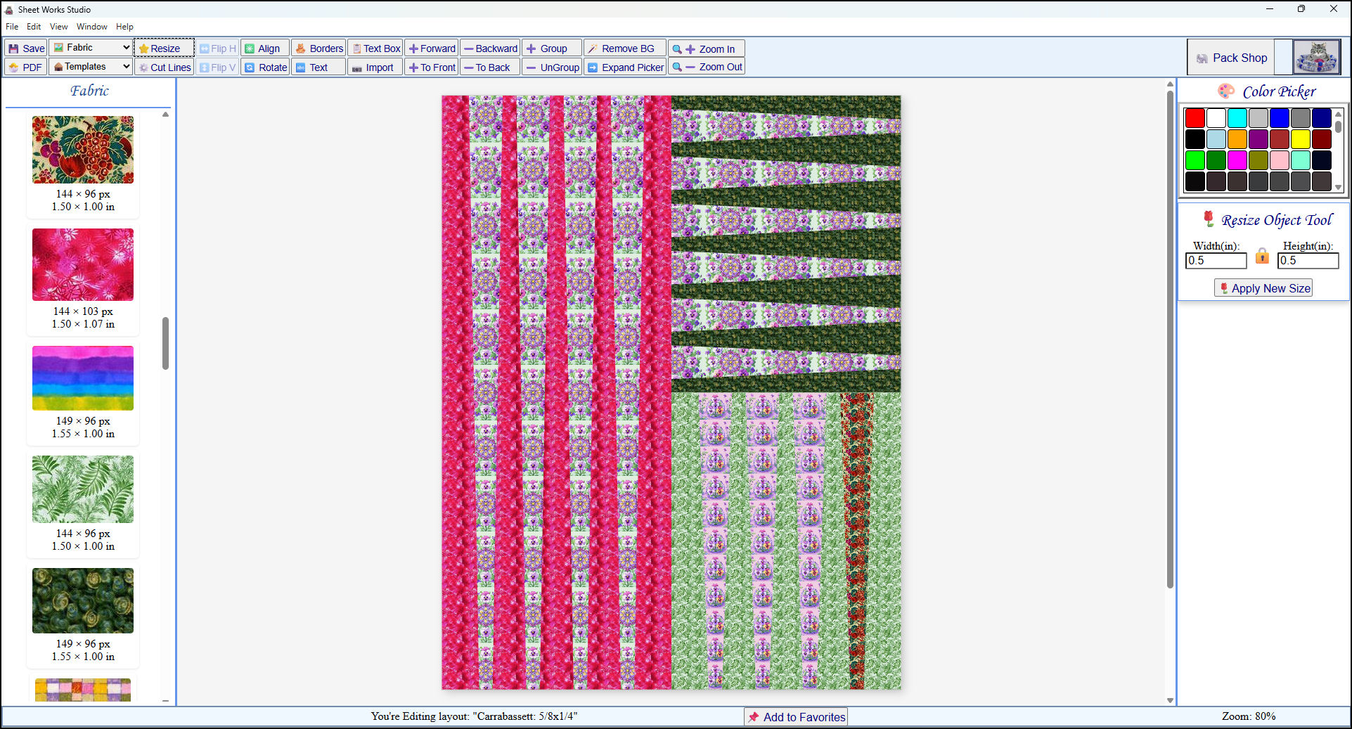 Decorated Strip Sheet