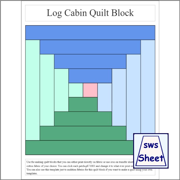 Log Cabin Block Log Cabin Block