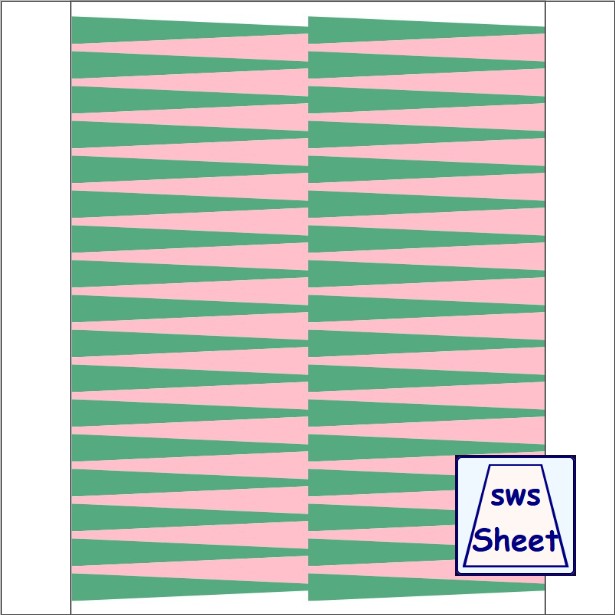 Bicone 1/2x1/8x4.25in - Mini Strips Flipped