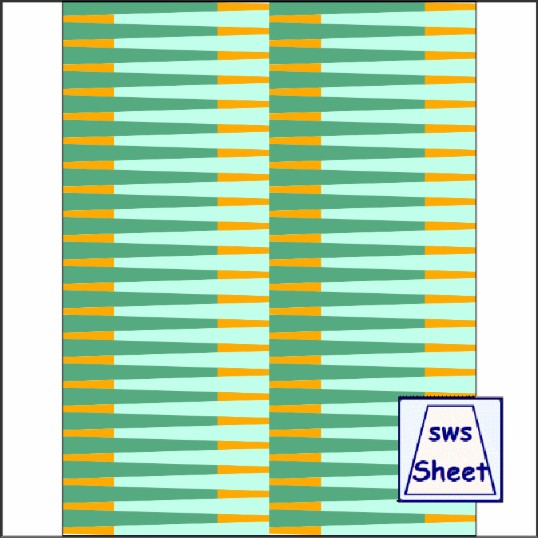  3/8-1/8x4.25in - Mini All Strips Duo25 Layout