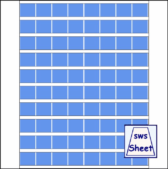 7/8-7/8x8.5in - Wrap Size: 1in
