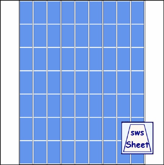  7/8-7/8x11in - Wrap Size: 1-1/2in